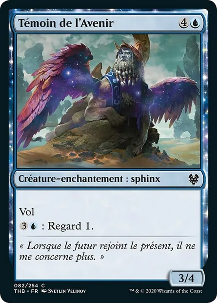 Témoin de l'Avenir, carte Magic THB 82 — extension Theros Beyond Death