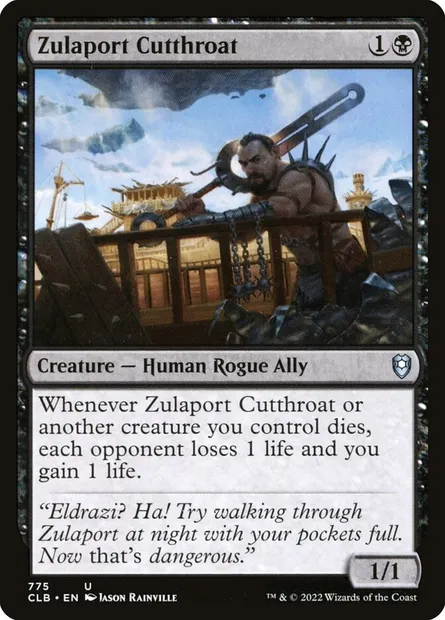 Zulaport Cutthroat, Magic card CLB 775 — Commander Legends: Battle for Baldur's Gate set