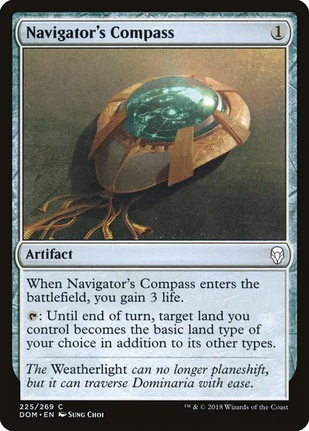 Navigator's Compass, Magic card DOM 225 — Dominaria set