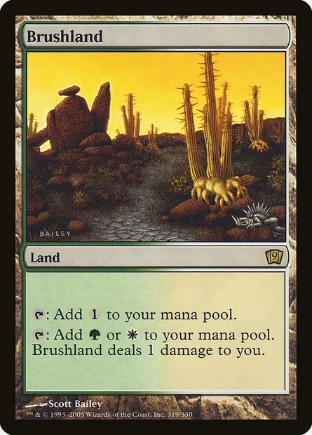 Broussaille, carte Magic 9ED 319★ — extension Neuvième Edition