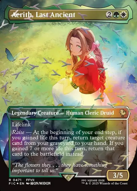 Aerith, Last Ancient, Magic card FIC 471 — Final Fantasy Commander set