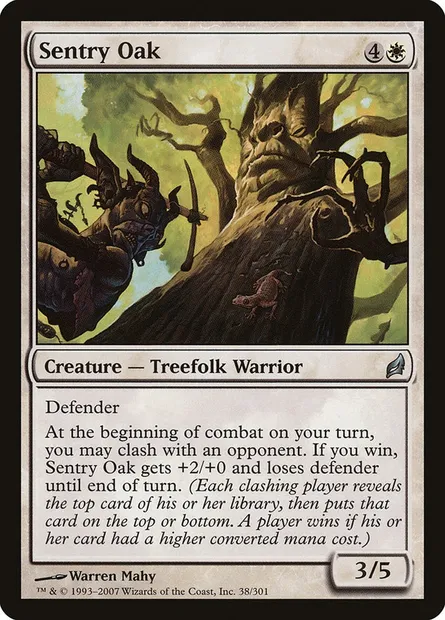 Sentry Oak, Magic card LRW 38 — Lorwyn set