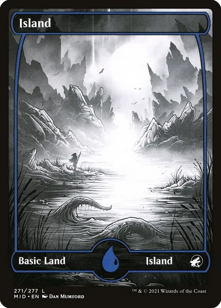 Island, Magic card MID 271 — Innistrad: Midnight Hunt set