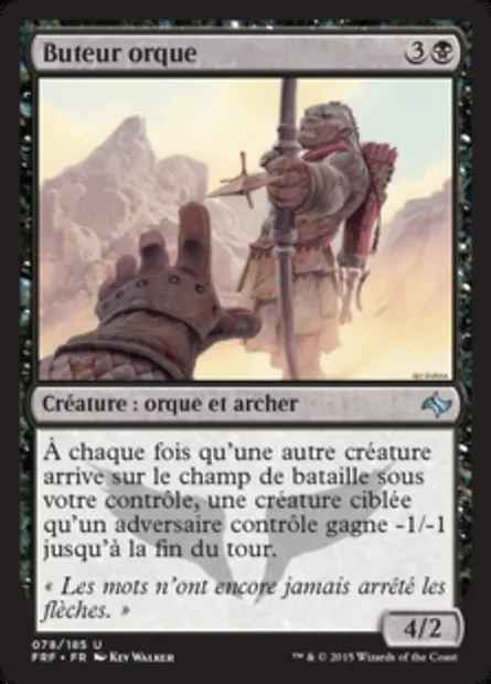 Buteur orque, carte Magic FRF 78 — extension Destin reforgé