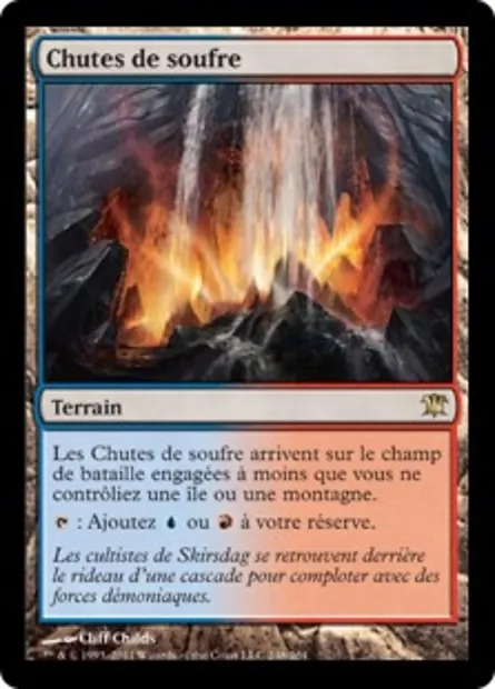 Chutes de soufre, carte Magic ISD 248 — extension Innistrad