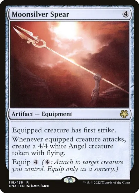 Moonsilver Spear, Magic card GN3 118 — Game Night: Free-for-All set