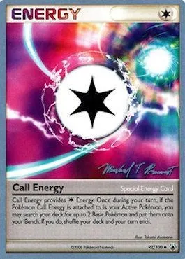 Call Energy, Pokémon card WCD10 092 — World Championship Decks 2010 set