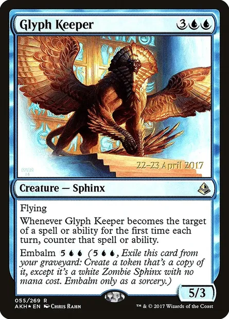 Glyph Keeper, Magic card PAKH 55s — Amonkhet Promos set
