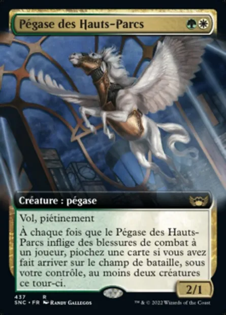 Pégase des Hauts-Parcs, carte Magic SNC 437 — extension Les rues de la Nouvelle-Capenna