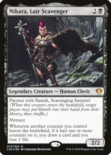 Nikara, Lair Scavenger, Magic card C20 3 — Commander 2020 set