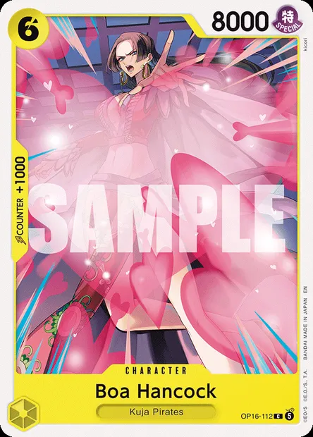 Boa Hancock, One Piece card OP16-112 — THE TIME OF BATTLE set