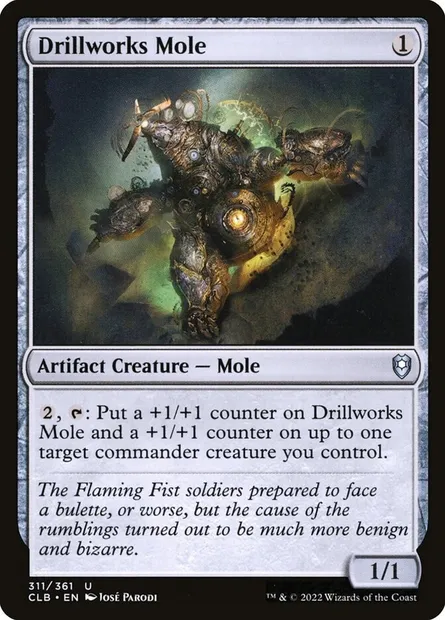 Drillworks Mole, Magic card CLB 311 — Commander Legends: Battle for Baldur's Gate set