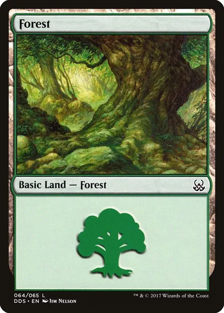 Forest, Magic card DDS 64 — Duel Decks: Mind vs. Might set