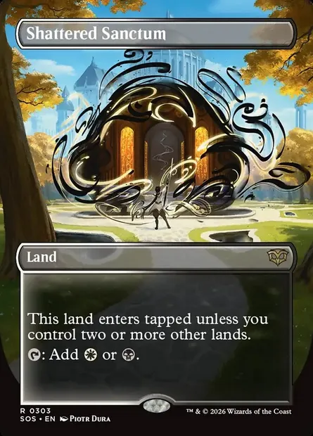 Shattered Sanctum, Magic card SOS 303 — Secrets of Strixhaven set