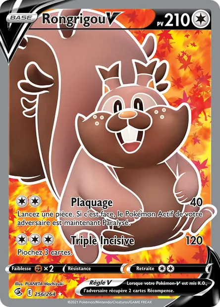 Rongrigou V, carte Pokémon FST 256 — extension Poing de Fusion