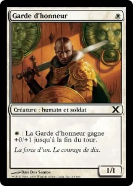 Garde d'honneur, carte Magic 10E 23 — extension Dixième édition