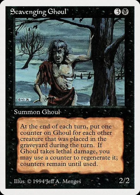 Scavenging Ghoul, Magic card SUM 128 — Summer Magic / Edgar set