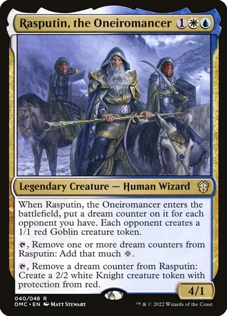 Rasputin, the Oneiromancer, Magic card DMC 40 — Dominaria United Commander set