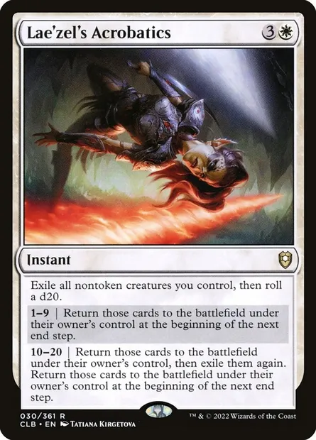Lae'zel's Acrobatics, Magic card CLB 30 — Commander Legends: Battle for Baldur's Gate set