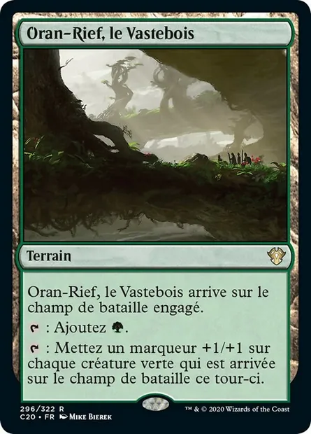 Oran-Rief, le Vastebois, carte Magic C20 296 — extension Commander 2020