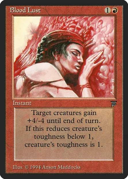 Soif de sang, carte Magic LEG 135 — extension Legends