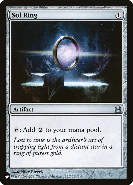 Sol Ring, Magic card PLST CMD-261 — The List set