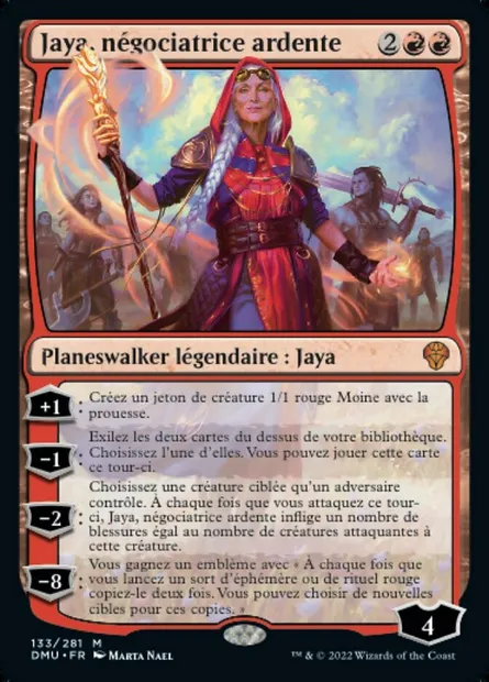 Jaya, négociatrice ardente, carte Magic DMU 133 — extension Dominaria Uni