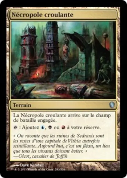 Nécropole croulante, carte Magic C13 283 — extension Commander 2013