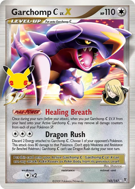 Garchomp C LV.X, Pokémon card CEL CC018 — Celebrations set