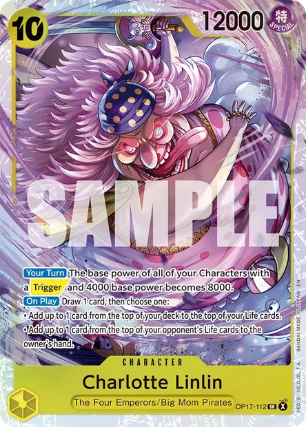 Charlotte Linlin, One Piece card OP17-112 — THE WORLD’S STRONGEST WARRIORS set