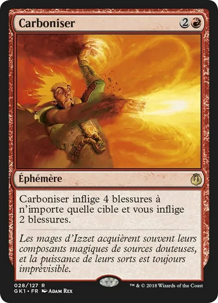 Carboniser, carte Magic GK1 28 — extension GRN Guild Kit