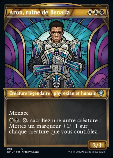 Aron, ruine de Bénalia, carte Magic DMU 292 — extension Dominaria Uni