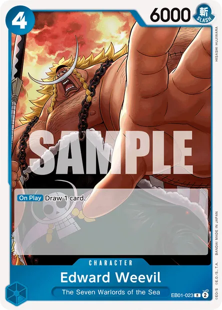 Edward Weeble, carte One Piece EB01-023 — extension MEMORIAL COLLECTION