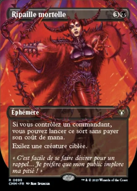 Ripaille mortelle, carte Magic CMM 695 — extension Commander Masters