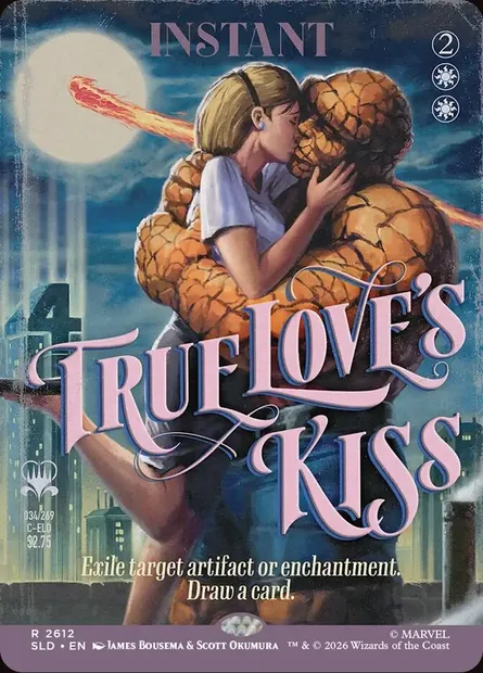 True Love's Kiss, Magic card SLD 2612 — Secret Lair Drop set