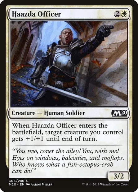 Haazda Officer, Magic card M20 305 — Core Set 2020 set