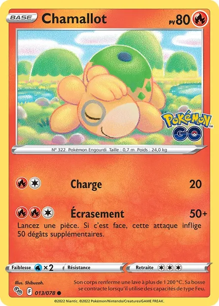 Chamallot, carte Pokémon PGO 013 — extension Pokémon GO