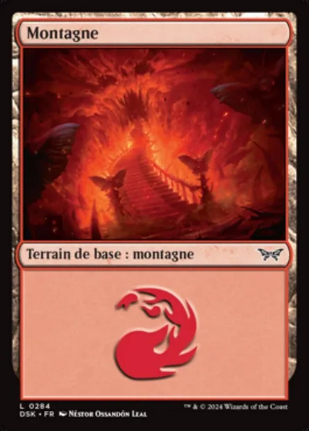 Montagne, carte Magic DSK 284 — extension Duskmourn: House of Horror