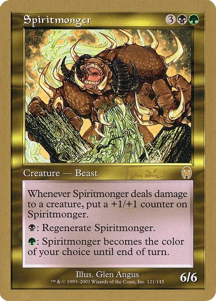 Spiritmonger, Magic card WC01 jt121 — World Championship Decks 2001 set