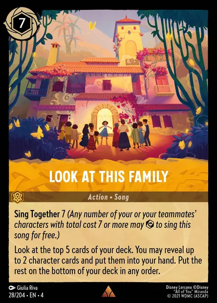 Look at This Family, Disney Lorcana card CH4-028 — Ursula's Return set