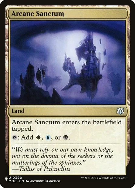 Arcane Sanctum, Magic card PLST MOC-390 — The List set