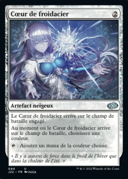 Cœur de froidacier, carte Magic J22 94 — extension Jumpstart 2022