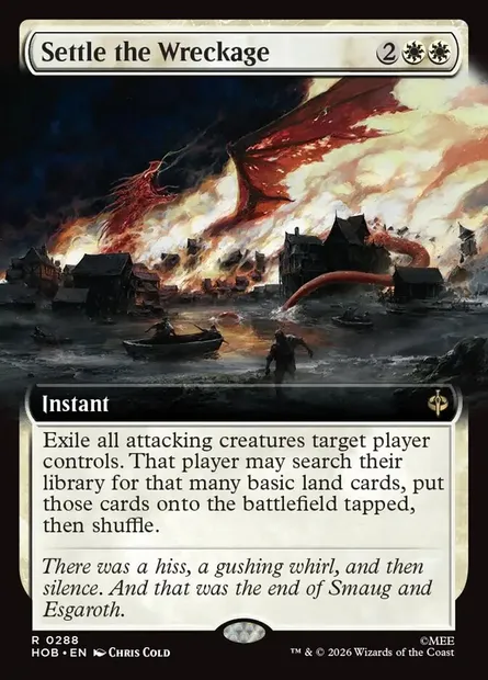 Settle the Wreckage, Magic card HOB 288 — The Hobbit set