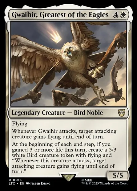 Gwaihir, Greatest of the Eagles, Magic card LTC 15 — Tales of Middle-earth Commander set