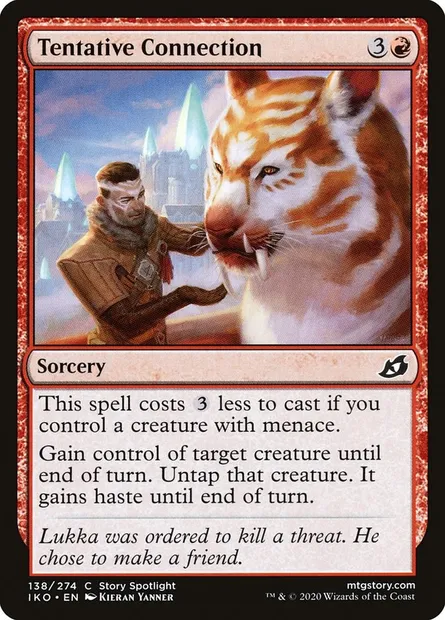 Tentative Connection, Magic card IKO 138 — Ikoria: Lair of Behemoths set