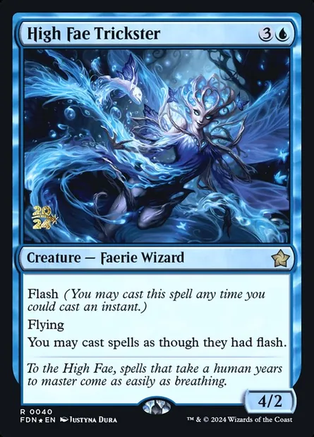 Escroc des Hauts Faes, carte Magic PFDN 40s — extension Foundations Promos