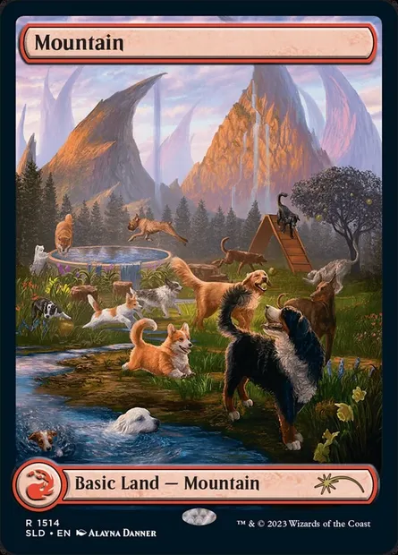 Montagne, carte Magic SLD 1514 — extension Secret Lair Drop