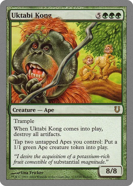 Uktabi Kong, Magic card UNH 115 — Unhinged set
