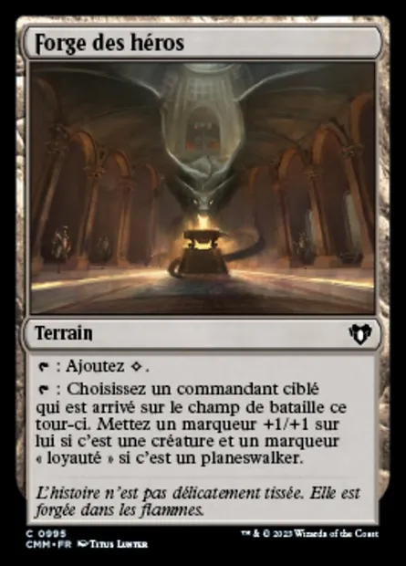 Forge des héros, carte Magic CMM 995 — extension Commander Masters