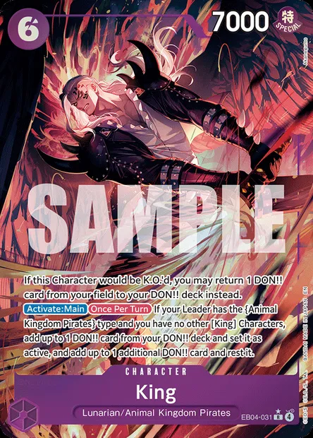 King, One Piece card EB04-031 — EGGHEAD CRISIS set